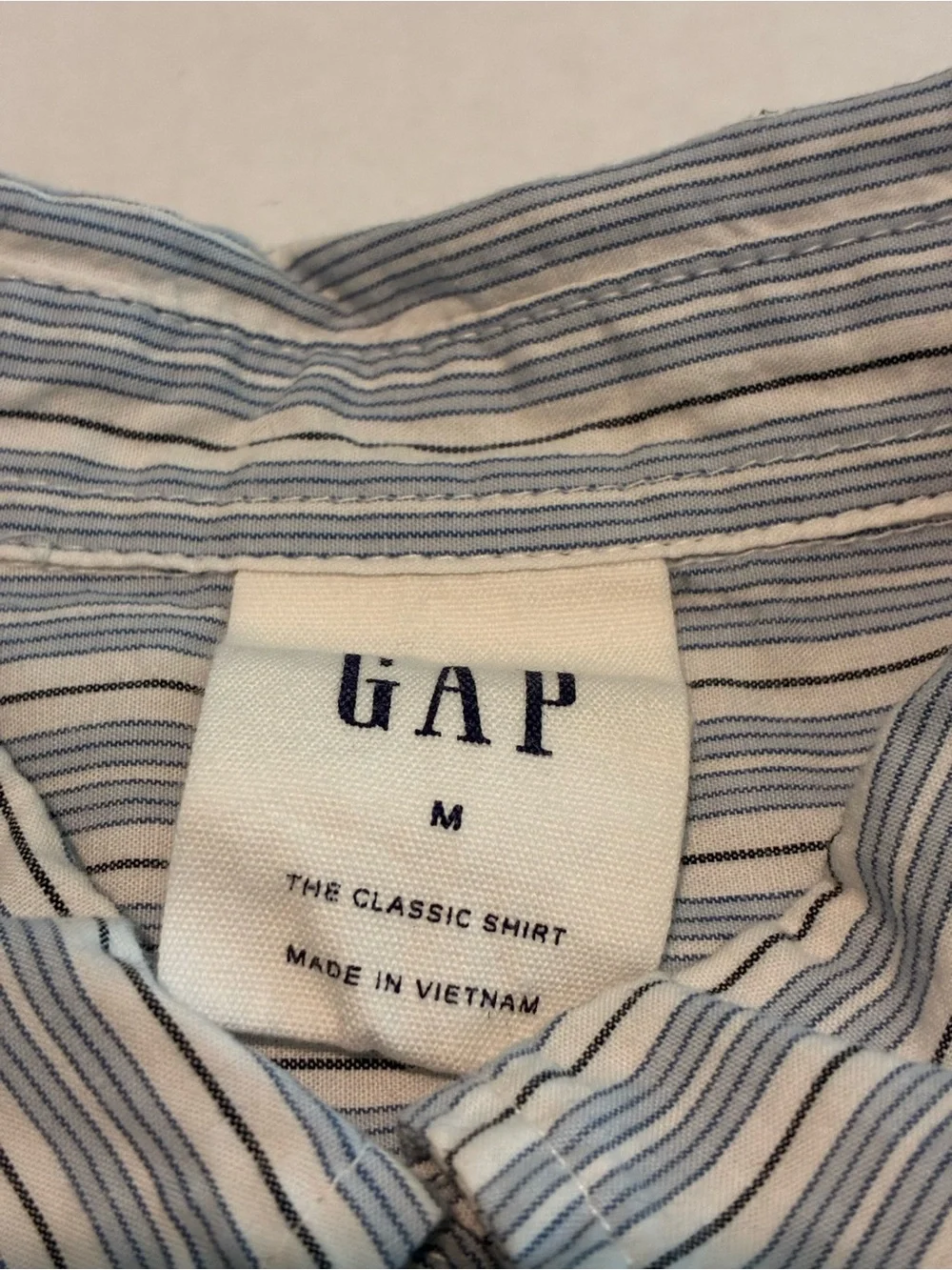 GAP Blue & White Striped Button-Down Shirt